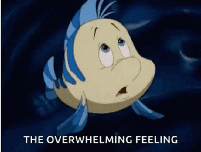 Overwhelmed The Little Mermaid Flounder GIF