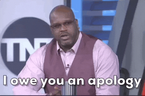 Owe You An Apology Shaq Dunking GIF