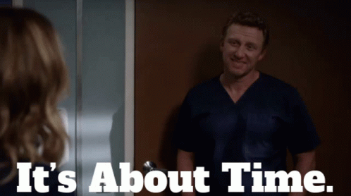 Owen Hunt Telling The Lady It's About Time GIF
