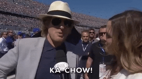 Owen Wilson Saying Lightning Mcqueen Kachow GIF