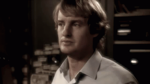 Owen Wilson Wow Monochrome GIF