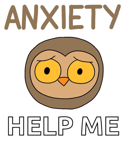 Owl Anxiety Help Me GIF