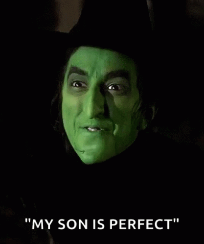 Oz Witch Green Says My Son Is Perfect