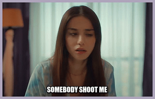 Ozge Gurel Tired Shoot Me Kill Me Now GIF