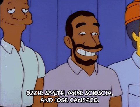 Ozzie Smith Introduced The Simpsons GIF