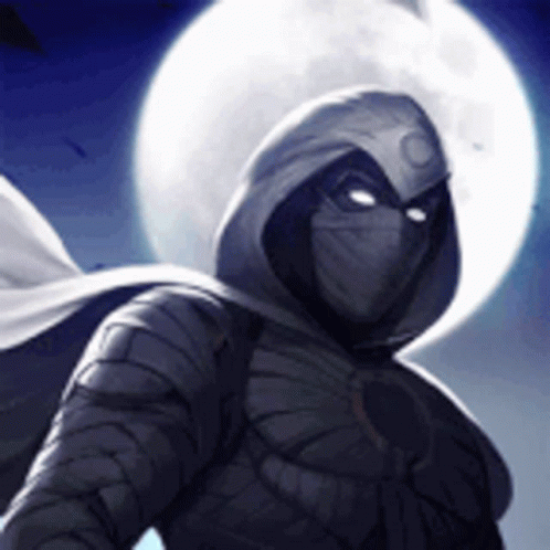 Animated Moon Knight Stare Down GIF
