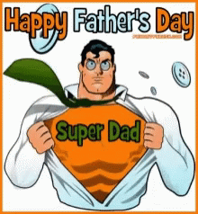 Happy Father's Day Super Dad GIF