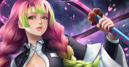 Mitsuri Kanroji Sword Kimetsu GIF