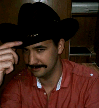 Man With Mustache Good Evening Maam GIF