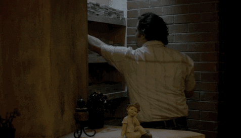 Pablo Escobar Burning Fireplace GIF