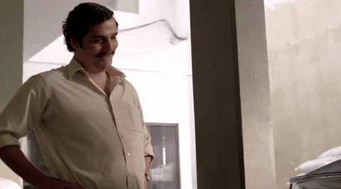 Pablo Escobar Don't Know Reaction GIF
