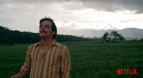 Pablo Escobar Feeling The Wind GIF