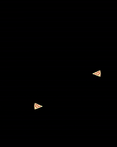 Ninja Turtles Pac Man Eating Pizza GIF