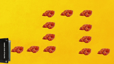 Pac Man Black Box Eating Chicken GIF