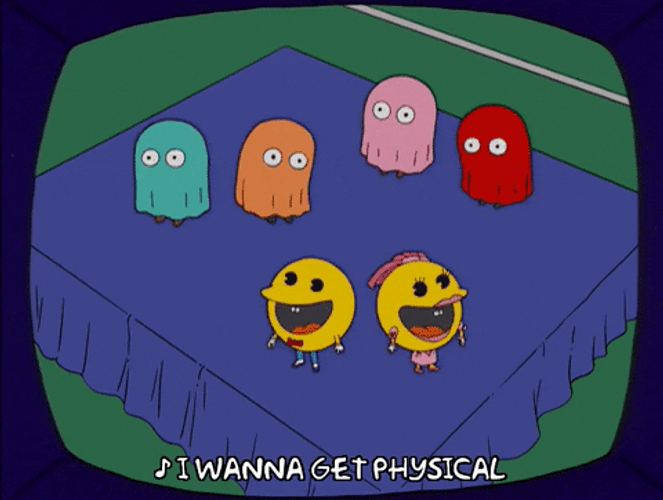 Pac Man Get Physical In The Ring GIF