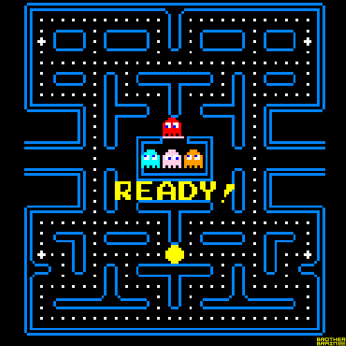 Pac Man Goes Wild In Board GIF