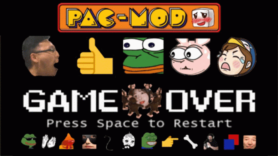 Pac-Mod Game Over GIF