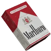Pack of Marlboro Cigarettes Red and White Box