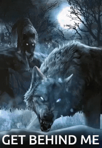 Pack Of Wolves Get Behind Me Poster GIF