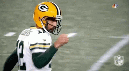 Green Bay Packers Aaron Rodgers Fist Pump GIF
