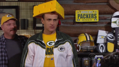 Packers Cheese Head Marshall Eriksen GIF