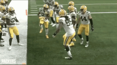 Green Bay Packers Team Having Fun GIF