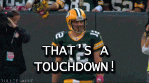 Green Bay Packers Touchdown Aaron Rodgers GIF