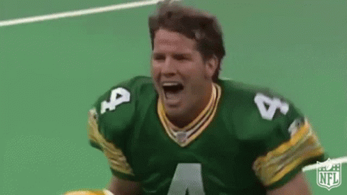 Green Bay Packers Brett Favre Celebrating GIF