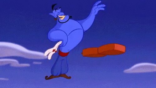 Packing Aladdin Genie GIF