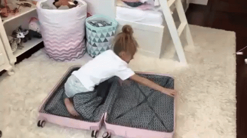 Packing Kid Herself GIF