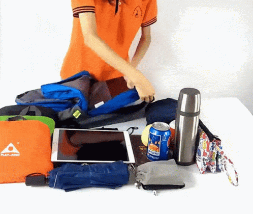 Packing Organized Bag Pack GIF