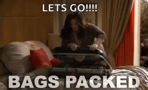 Packing Bags Let's Go GIF