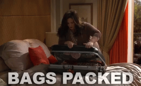 Packing Bags Woman Flipped GIF