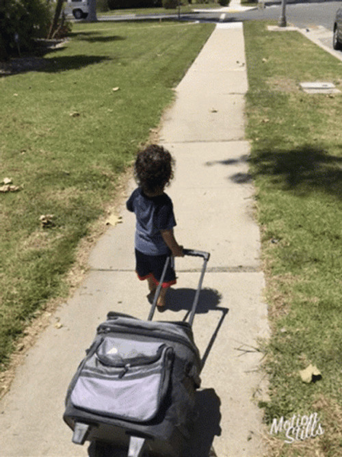 Packing Rolling Backpacks GIF