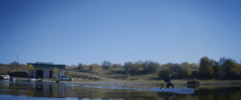 Paddling The Canoe Slowly GIF