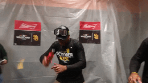 Padres Austin Nola Arm Twirling Dance GIF