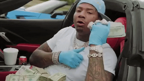 Paid In Full Bob With Bunch Of Dollar GIF