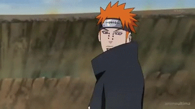 Pain Naruto Inflicting Banshou Ten'in GIF