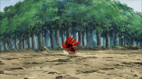 Pain Naruto Stopping Six Tails GIF