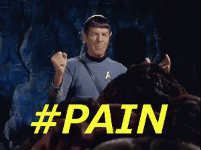 Pain Spock Star Trek GIF