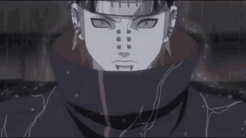 Pain Using Hand Seals During Naruto Fight GIF