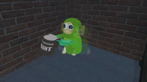 Paint Brush Avatar Vr Chat Eddie GIF