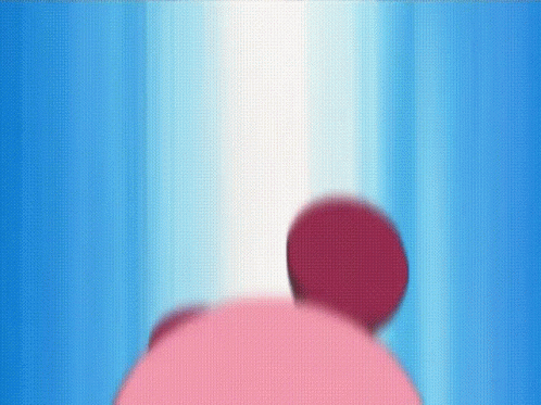 Paint Kirby Nintendo Animated Space Rainbow GIF