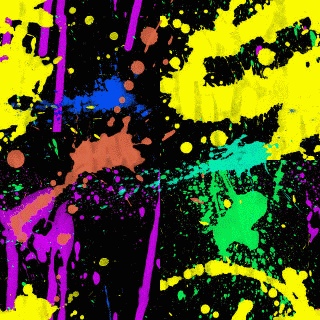 Paint Splash Flashing Colors GIF