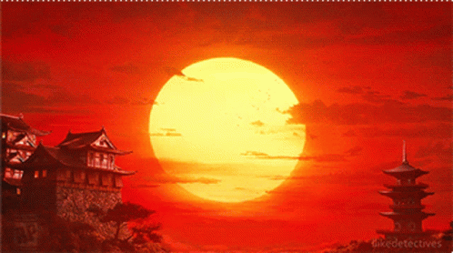 Painting of Sunset With Likedetective