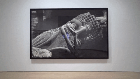 Painting Zooming In Museum GIF