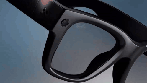Pair of Glasses With Button