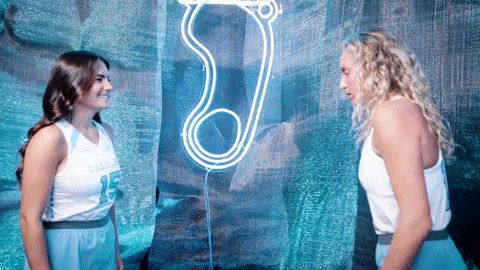 Paityn Wirth Steph Weber Bump Back To Back GIF