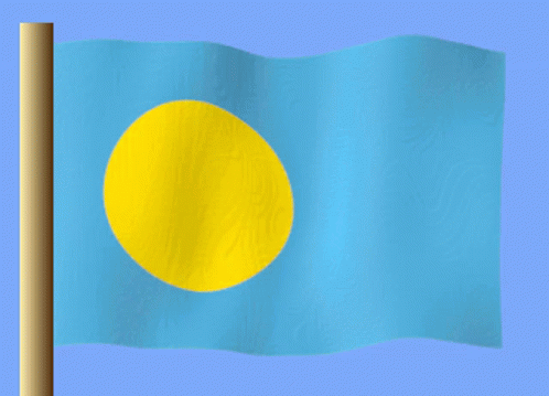 Palau Transparent Flag GIF