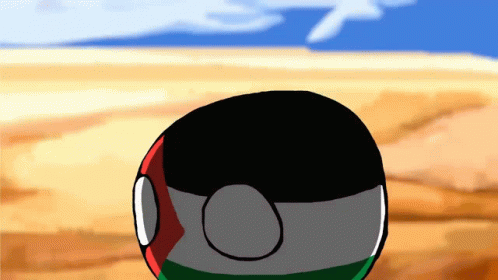 Palestine Smile Countryballs GIF